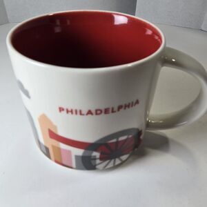 Starbucks Mug Philadelphia You Are Here Collection 2012 Coffee Ceramic *EUC